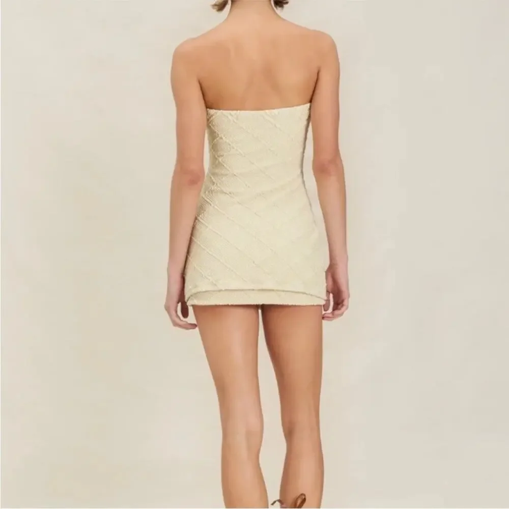 Devon Windsor Jasper Top Jace Mini Skirt Butter Texture Knit Matching Set Large
